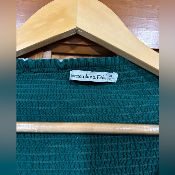 Abercrombie & Fitch Green Flutter Sleeve Midi Sundress - Picture 3 of 4